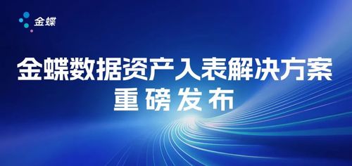 加快释放数据价值,金蝶重磅发布数据资产入表解决方案